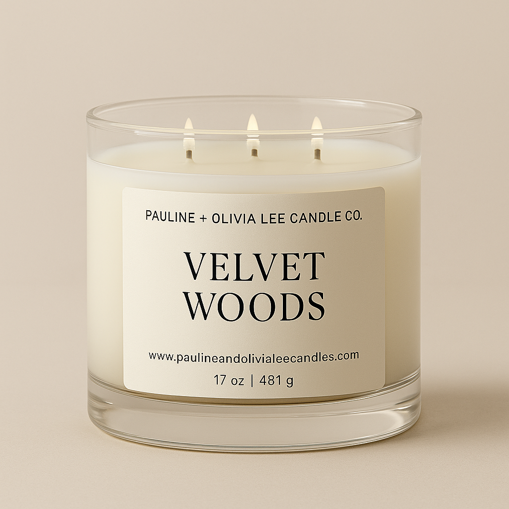 Luxury 3-Wick Candle Clear Jar – Bold Glow. Beautiful Presence
